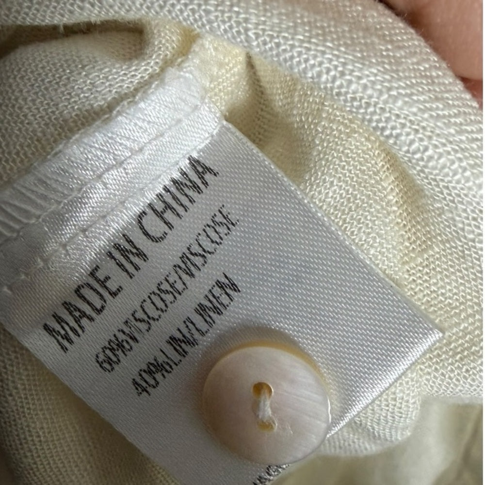 Axara Paris - Cream Button-Down Dress - Size S