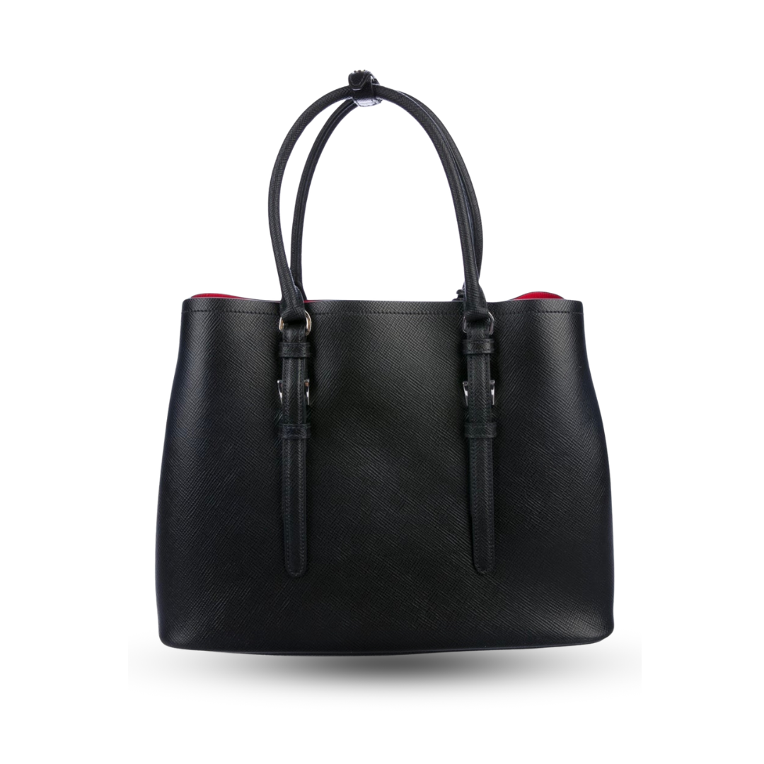 Prada Medium Saffiano Cuir Double Tote