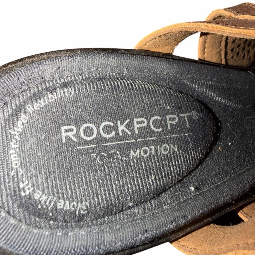 Rockport Women's Brown Peep-Toe Heels - Size 9
