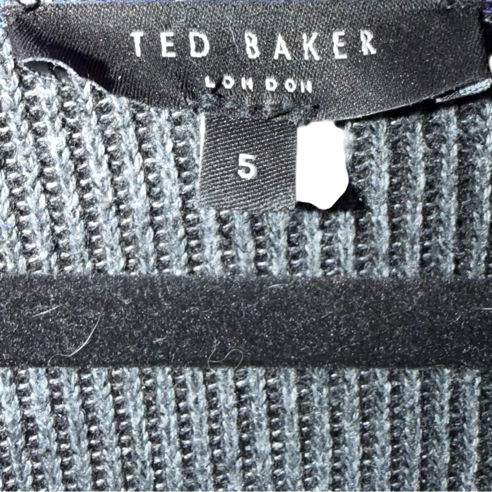 Ted Baker Men's Charcoal Zip-Up Sweater - Size L