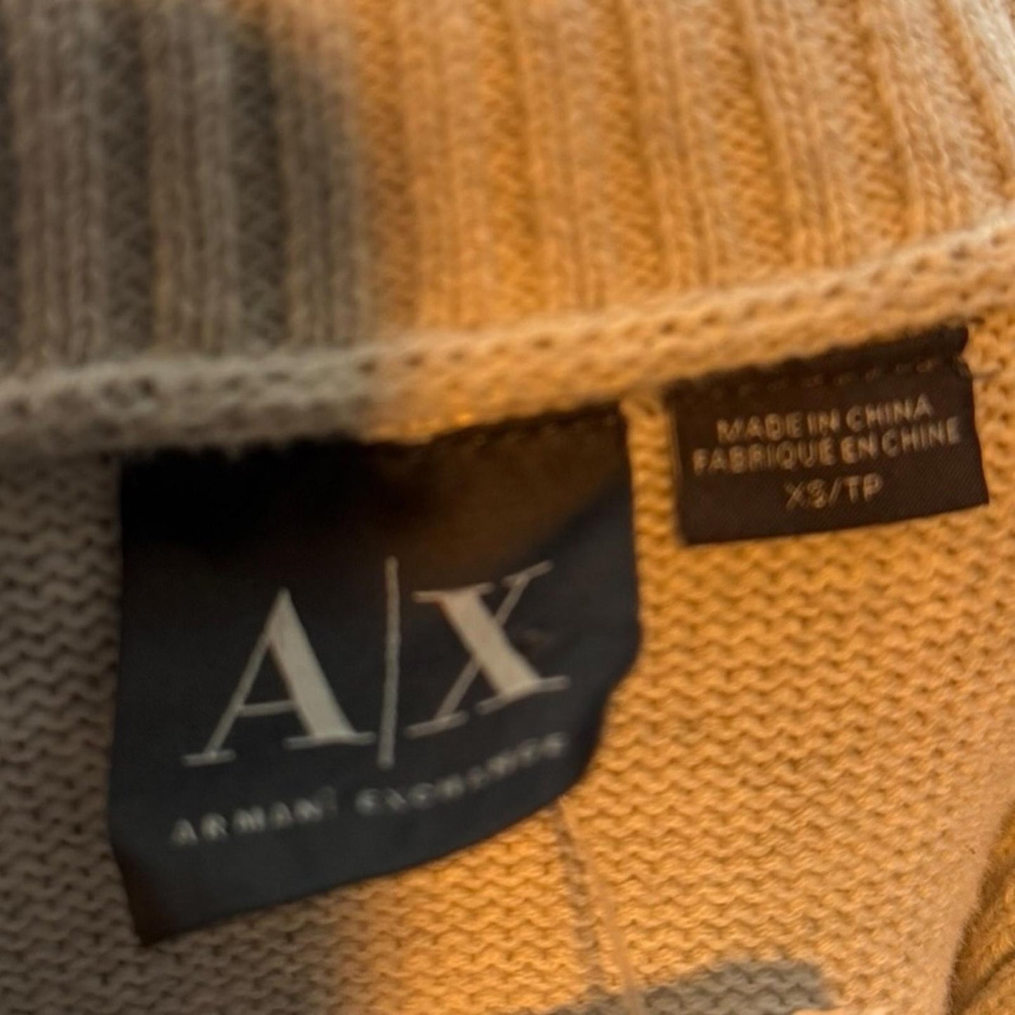 Armani Exchange Women's Gray Textured Cowl Sweater - Small