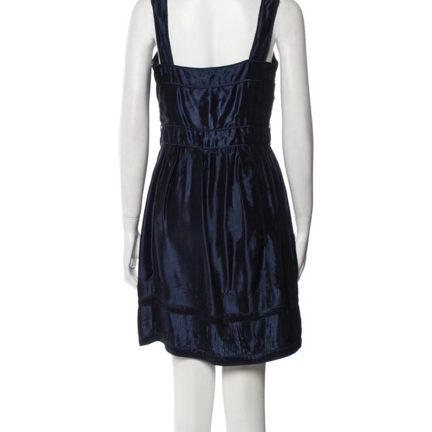 Burberry Navy Blue Midi Dress