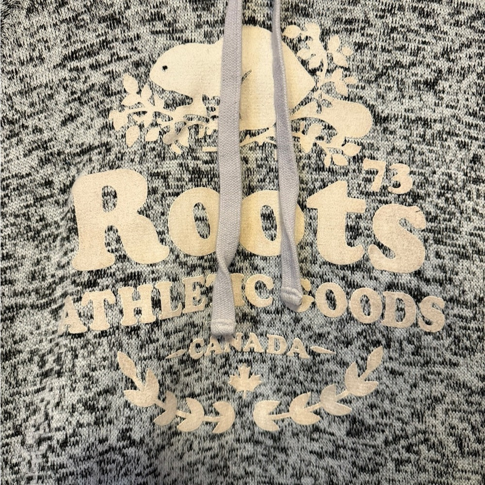 Roots Women's Black and White Hoodie - Casual Wear - Size M