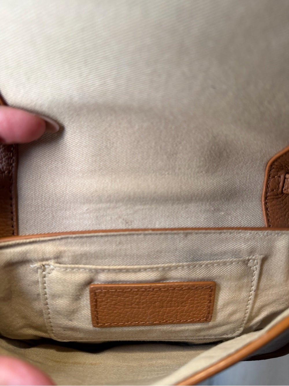 See By Chloe Tan Suede & Leather Crossbody with Braided Ring