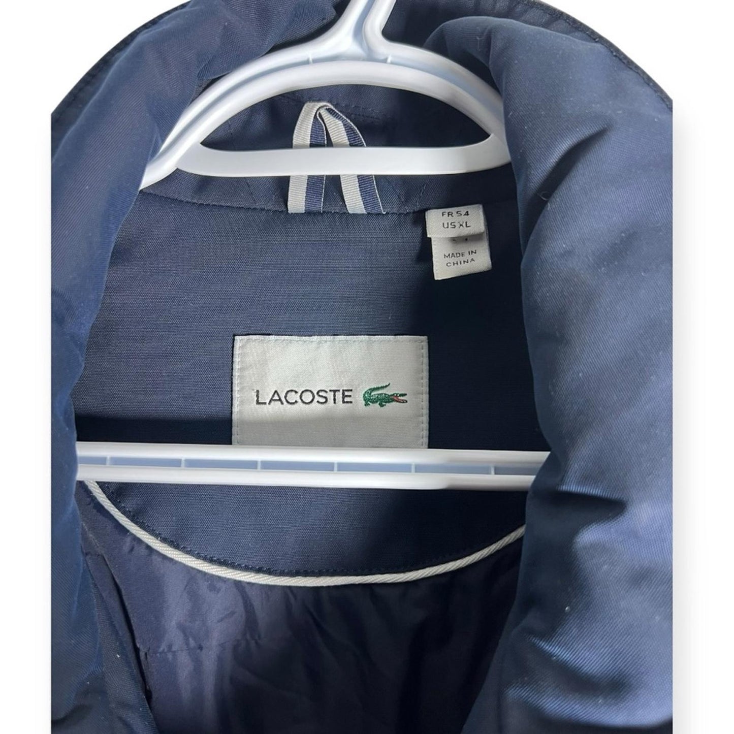 Lacoste Navy Military Field Jacket - Size XL