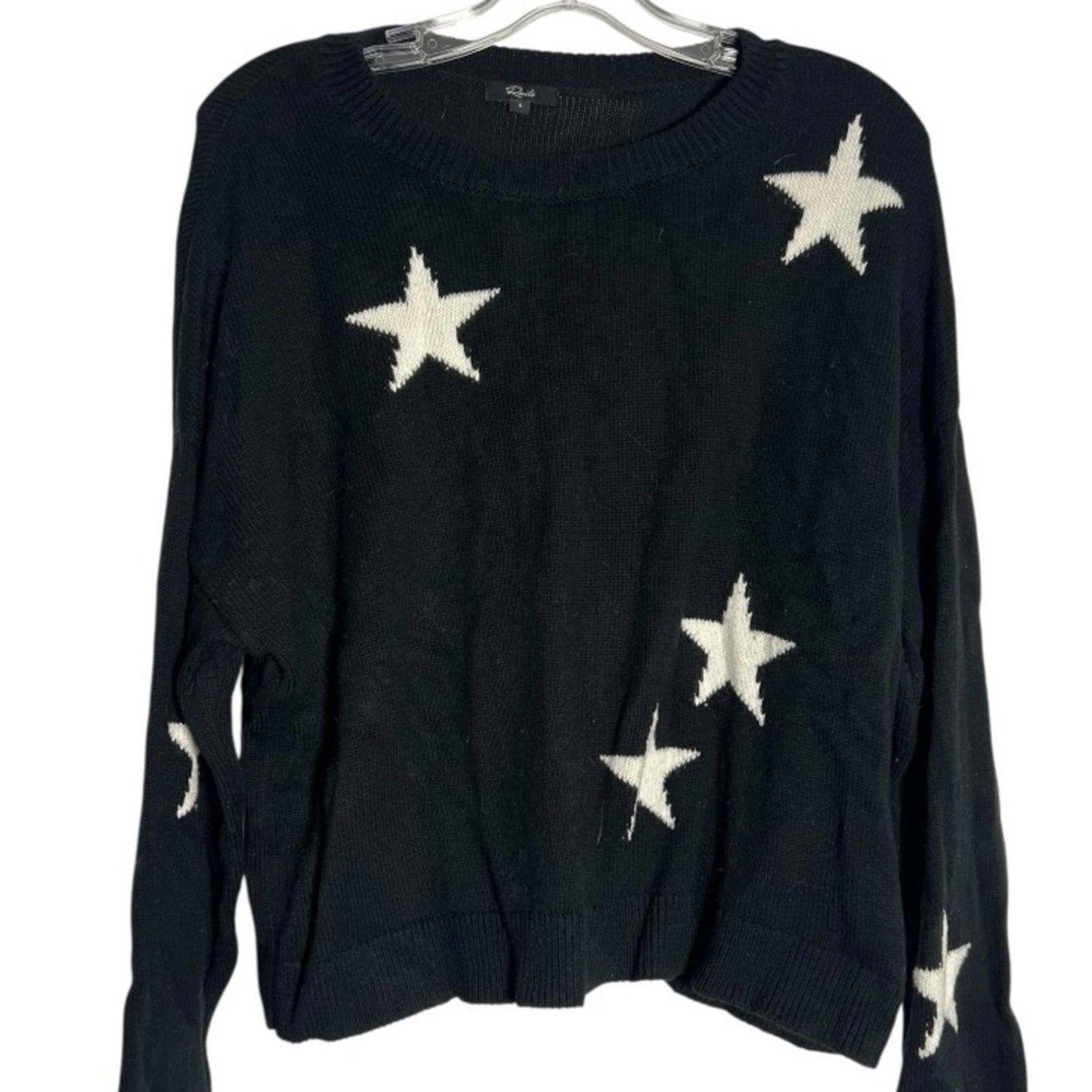 Rails Black Sweater with White Stars