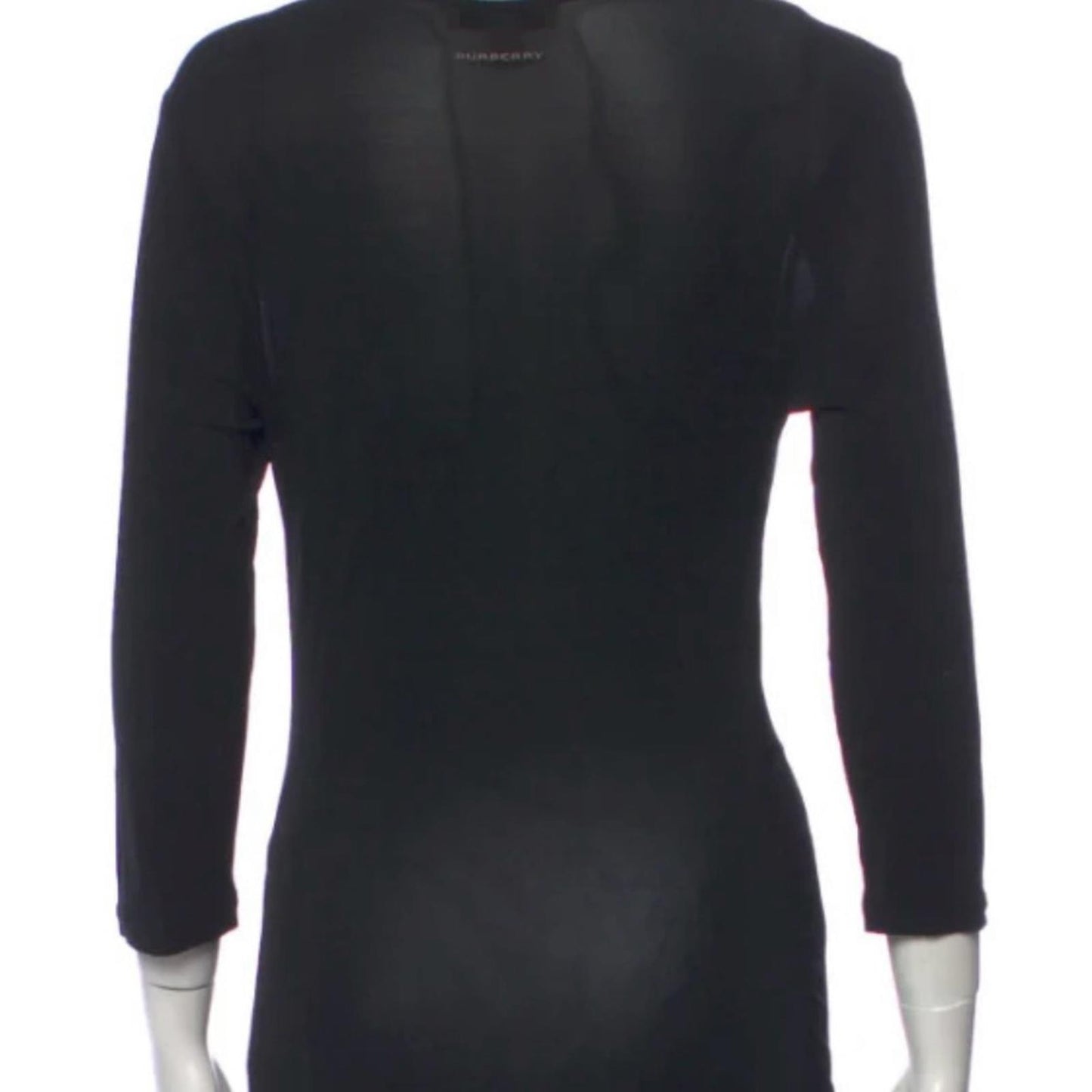 Burberry London Elegant Black Long Sleeve Top