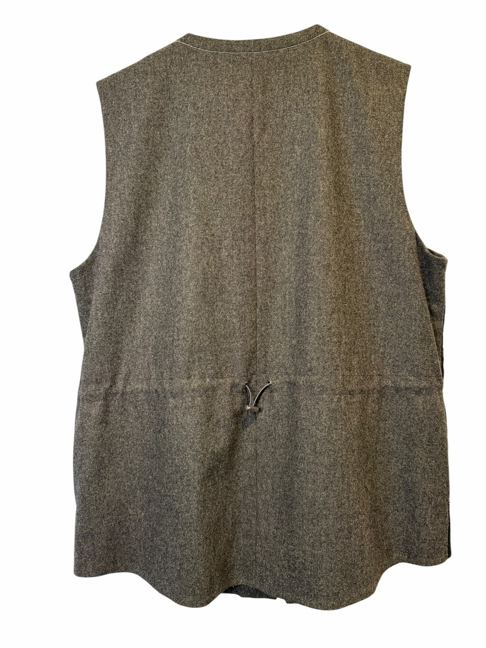 Lafayette 148 New York Quilted Zip-Front Vest in Charcoal Gray
