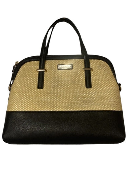 kate spade Black and Beige Two-Tone Dome Satchel