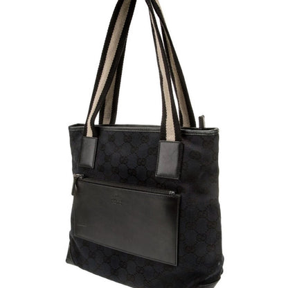 Gucci Black Textured Tote with Contrasting Straps - Authenticity Certificate
