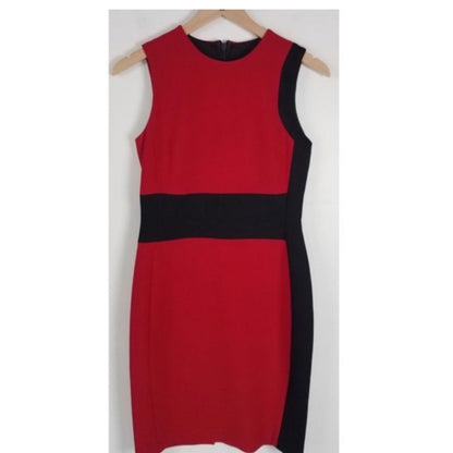 Iris Setlakwe Red and Black Midi Dress
