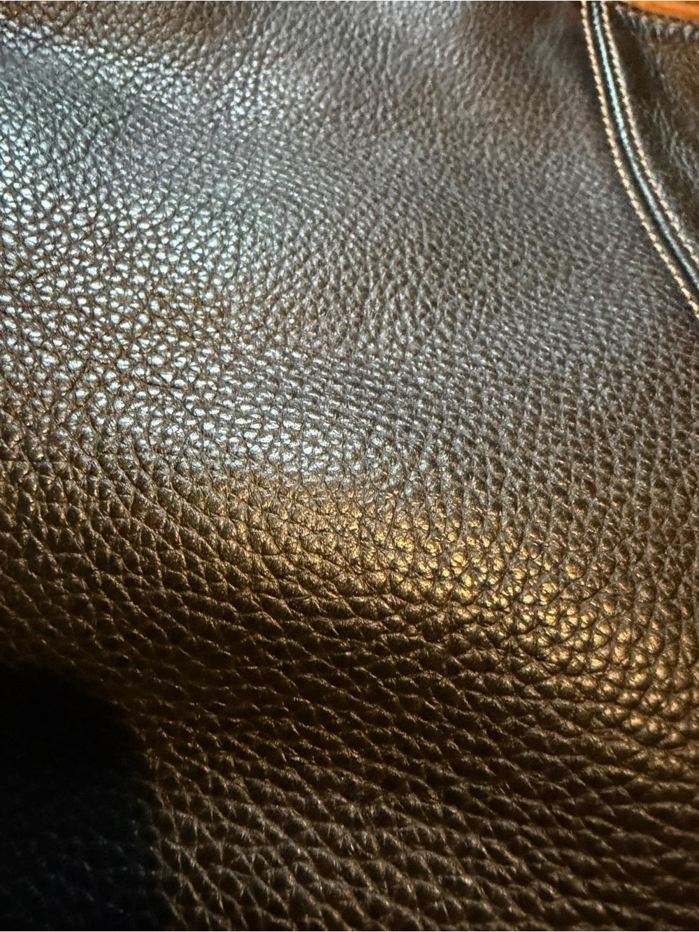 Tignanello Black Pebbled Leather Shoulder Bag - Day to Day
