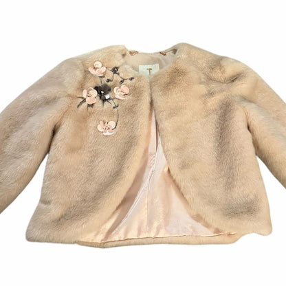 Ted Baker Blush Teddy Jacket with Floral Detail - Chic - Date Night - Size XS