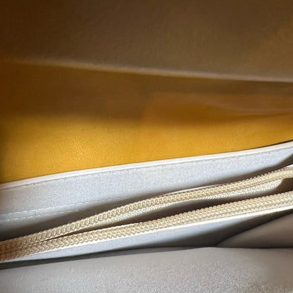 Elegant Yellow and Cream Crossbody Bag