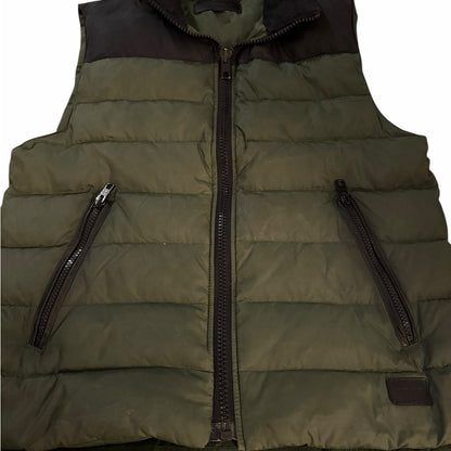 Coach Green and Black Puffer Vest - Size XS