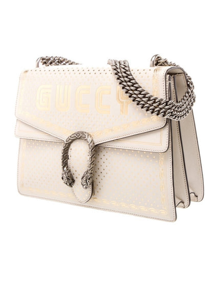 Gucci Leather Dionysus Shoulder Bag -
Silver Chain - Limited Edition Authentic