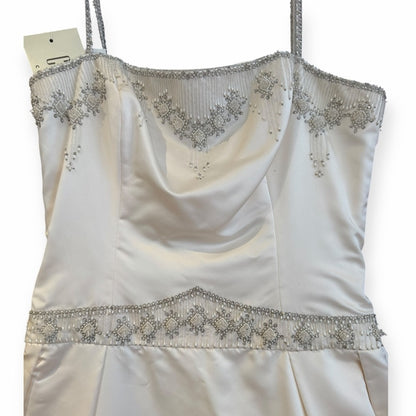 Stunning Cream Bridal Gown with Beaded Accents