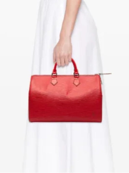 Louis Vuitton Red Epi Leather Tote
