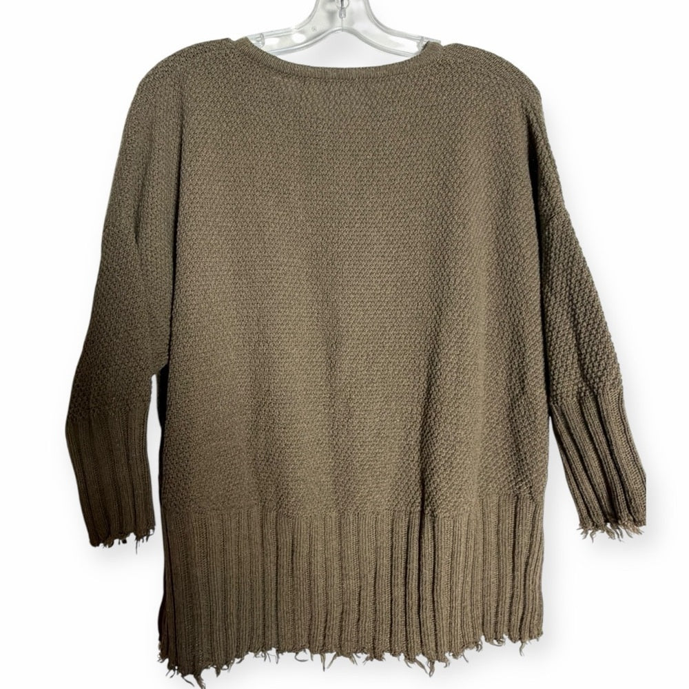 Lourdes Bergada Designer -  Chic Olive Women's Sweater - Casual Wear - Size S