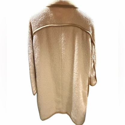 Lewit Beige Jacket for Women - Wool/Alpaca - Elevated Streetwear - Size S