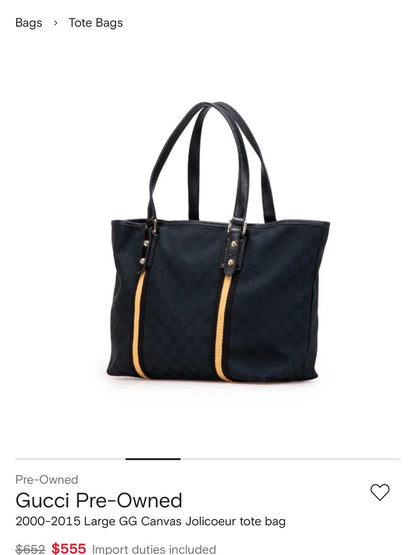 Gucci 2000-2015 GG Canvas Jolicoeur tote bag
