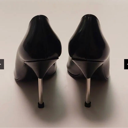 Alexander McQueen Black Studded Heels - Date Night - Sophisticated - Size 9.5