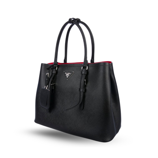 Prada Medium Saffiano Cuir Double Tote