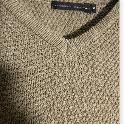 Lourdes Bergada Designer -  Chic Olive Women's Sweater - Casual Wear - Size S