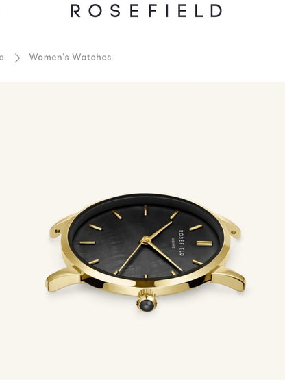 Rosefield Pearl Edit Gold Mesh Watch Strap