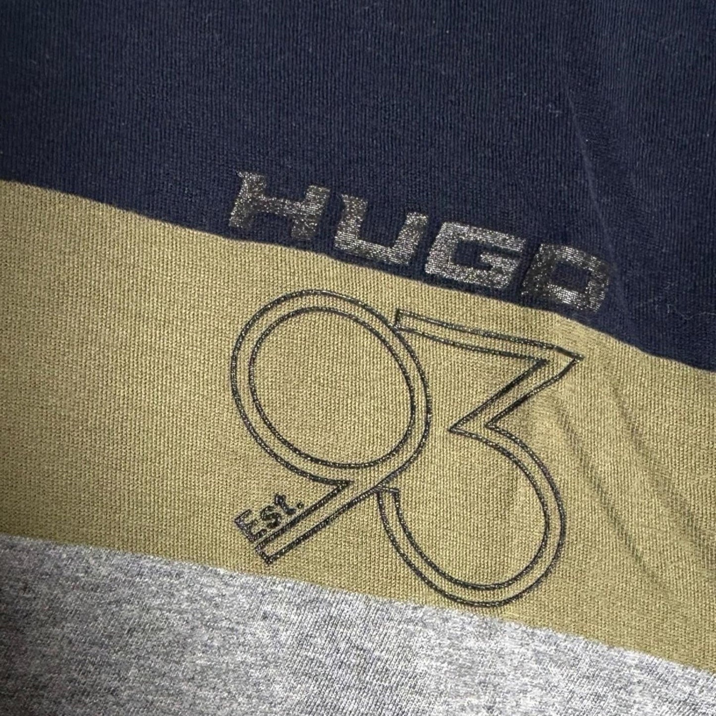 HUGO Navy and Olive Casual Tee