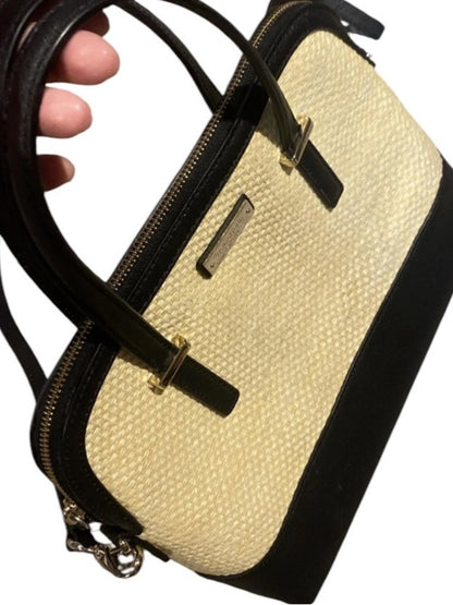 kate spade Black and Beige Two-Tone Dome Satchel