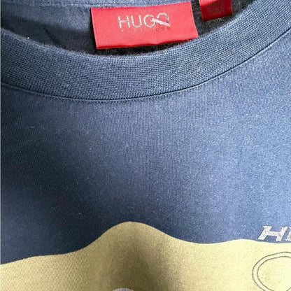 HUGO Navy and Olive Casual Tee