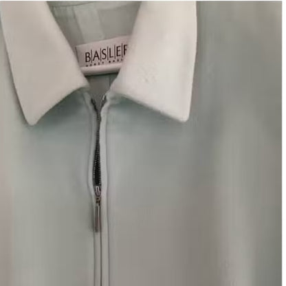 Basler Women's Light Green Blazer - Elevated Office Wear A size 46 (14-16)