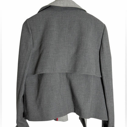 Tommy Hilfiger Gray Women's Jacket - Office Chic - Modern - Neutral - Size 12