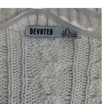 Elegant Cream Knit Cardigan for Women