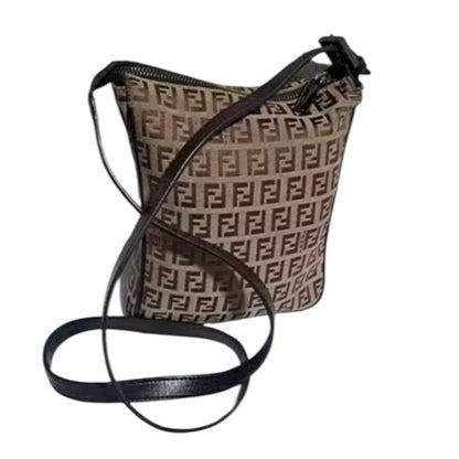 Fendi Tan and Black Crossbody Bag
