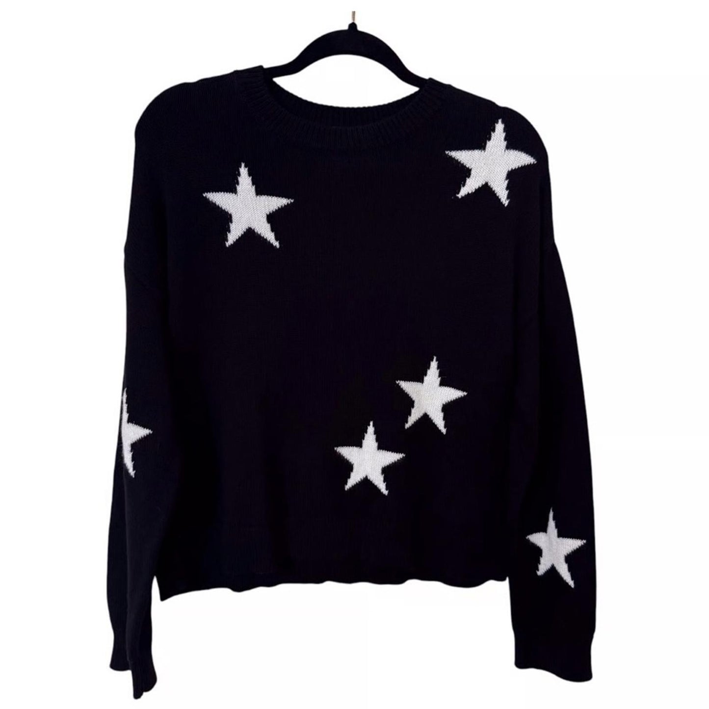 Rails Black Sweater with White Stars
