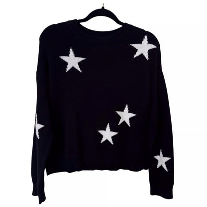 Rails Black Sweater with White Stars