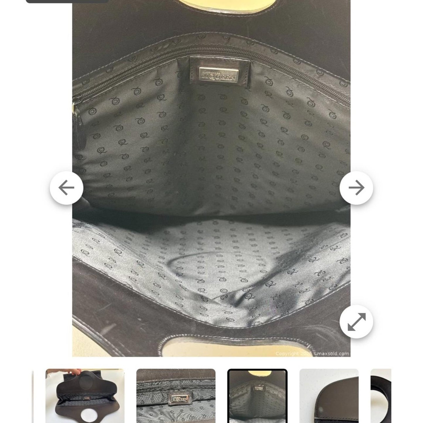 Alexander McQueen Black Tote Bag - Authenticity Certification