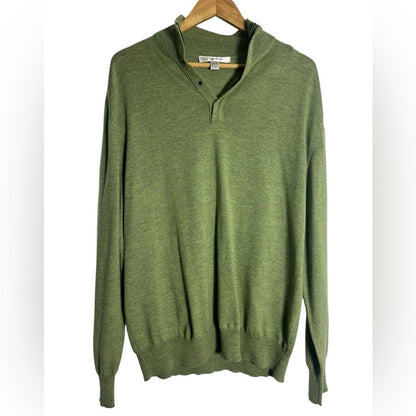 Harry Rosen - Green Men's Zip-Up Sweater