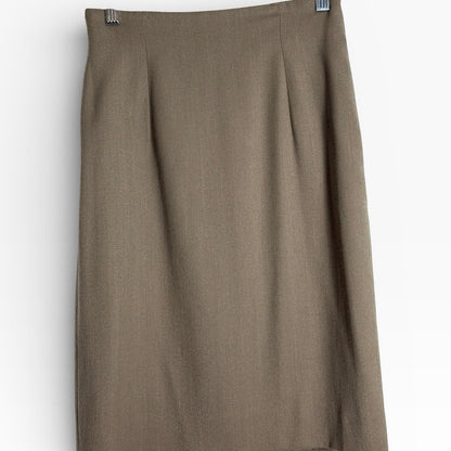 Giorgio Armani Taupe Pencil Skirt - Neutral - Office Wear - Size 8