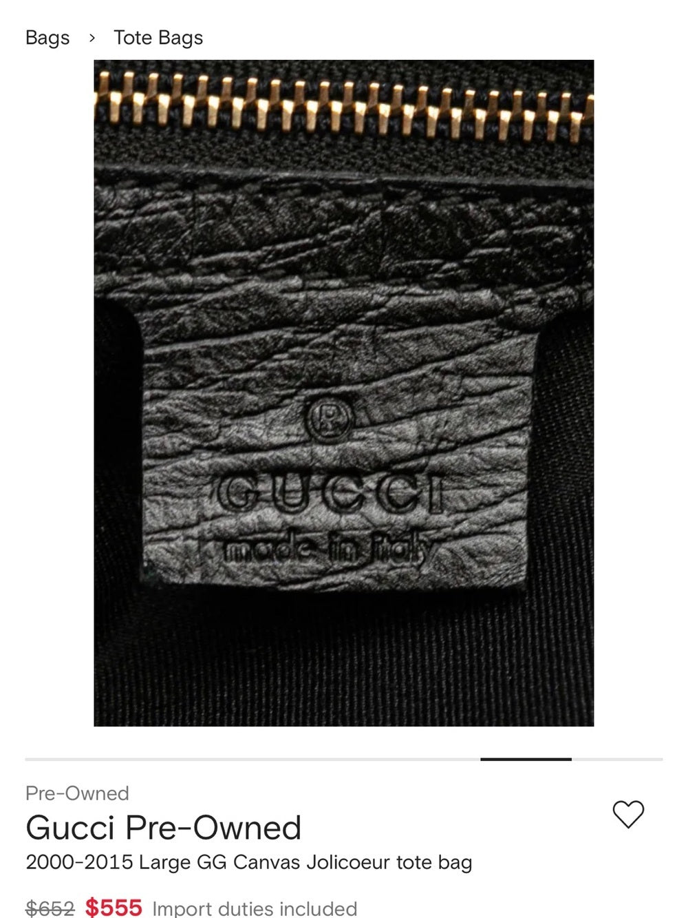 Gucci 2000-2015 GG Canvas Jolicoeur tote bag
