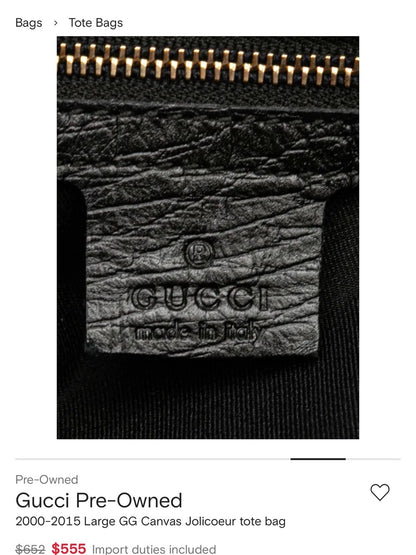 Gucci 2000-2015 GG Canvas Jolicoeur tote bag