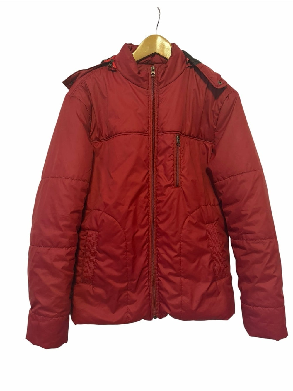 Armani Exchange - Red Quilted Puffer Jacket - Zipper Front - Size XL