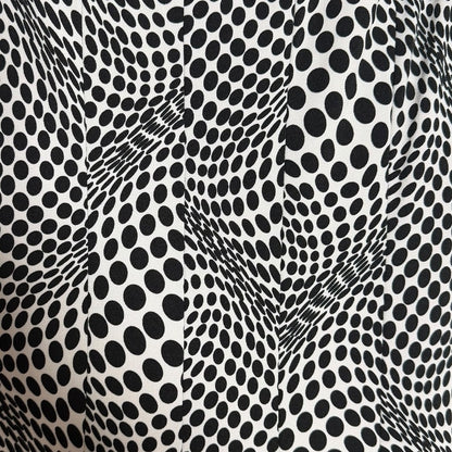 Linea Domani Designer - Size 10 - Monochrome Patterned Midi Dress