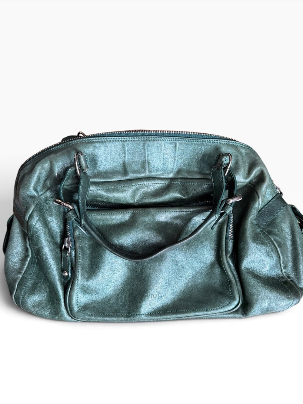 Furla Teal Leather Bag