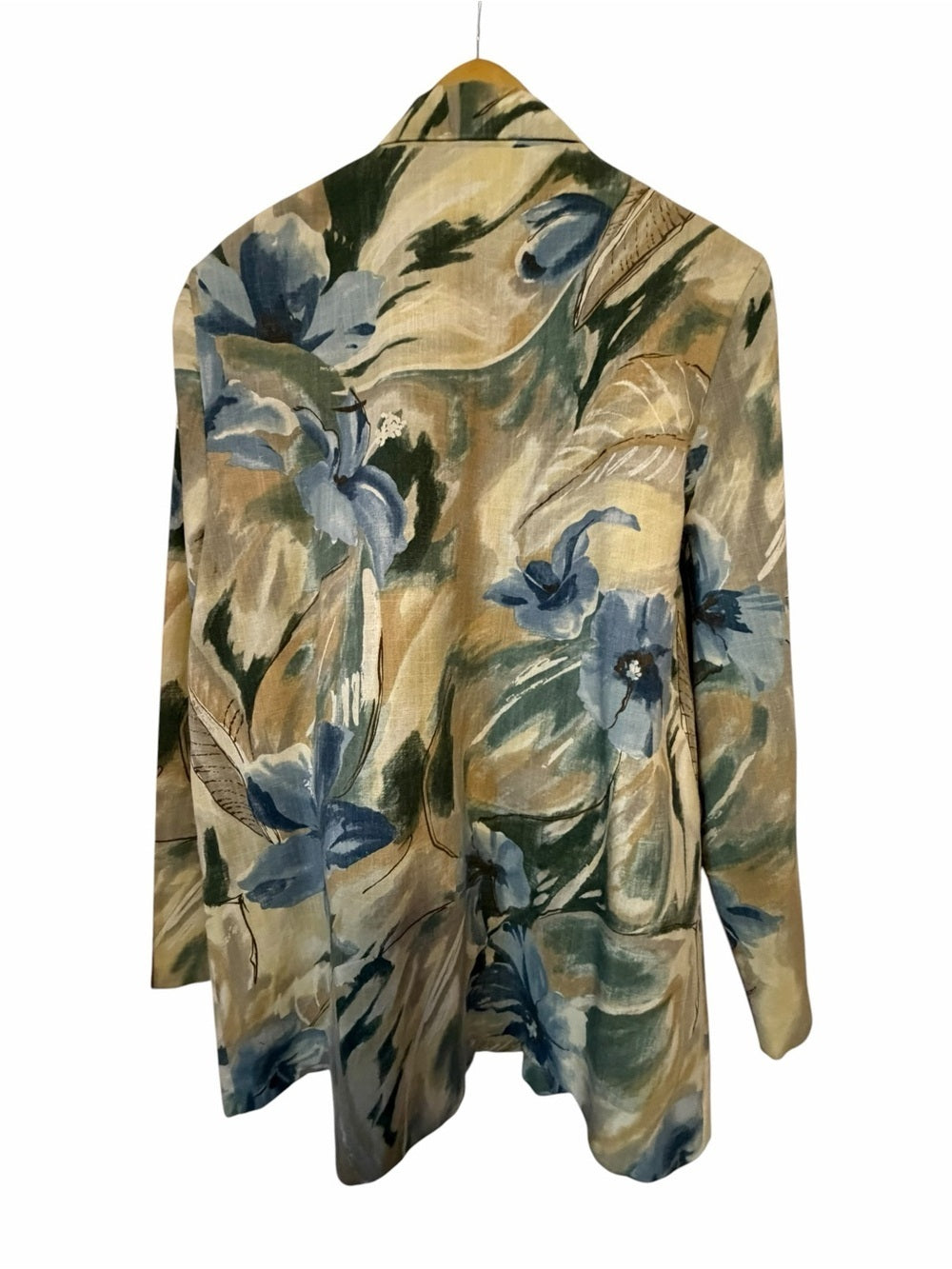 Alfred Dunner Neutral & Blue Floral Blazer