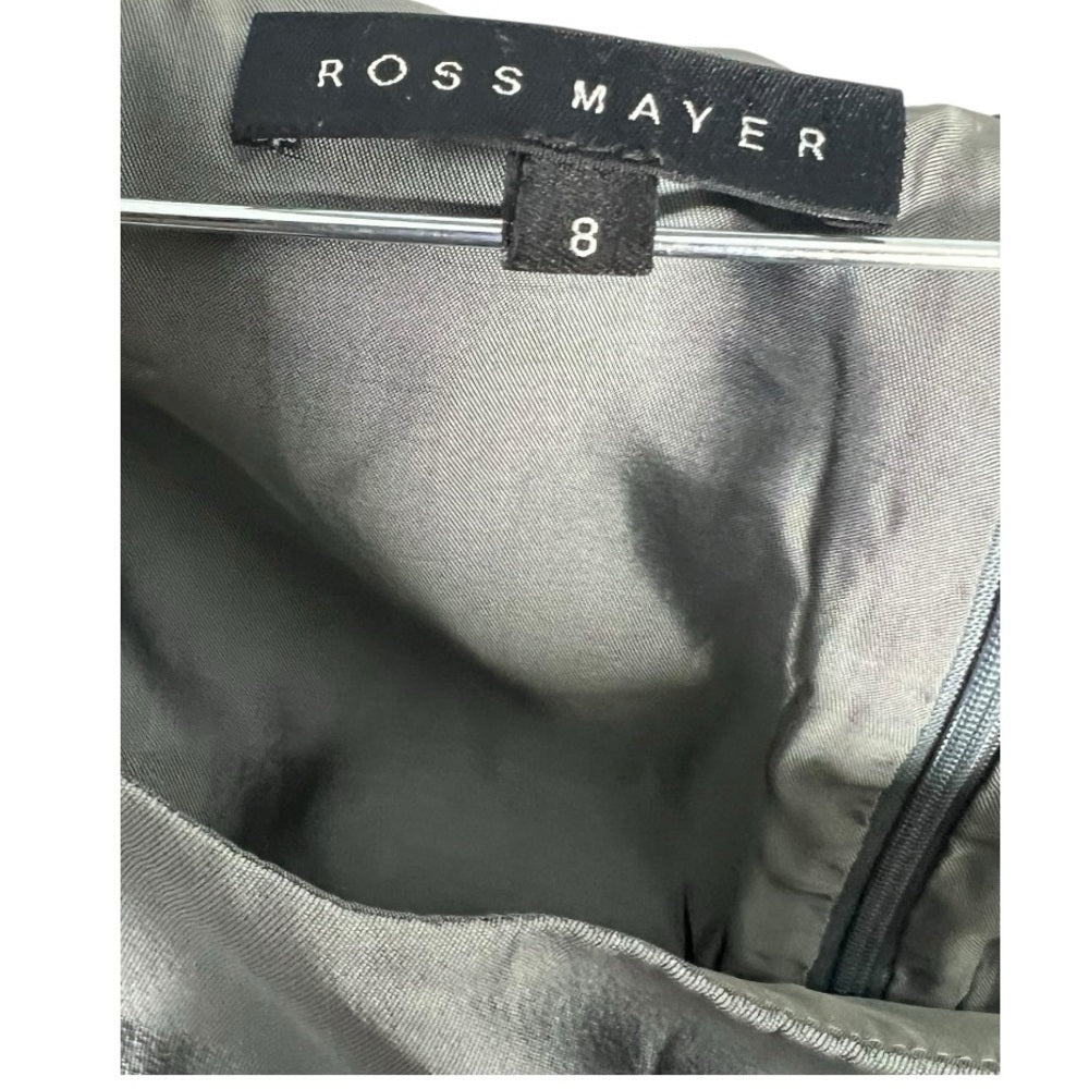 Ross Mayer - Chic Strapless Metallic Dress - Formal Wear - Elegant - Size 8