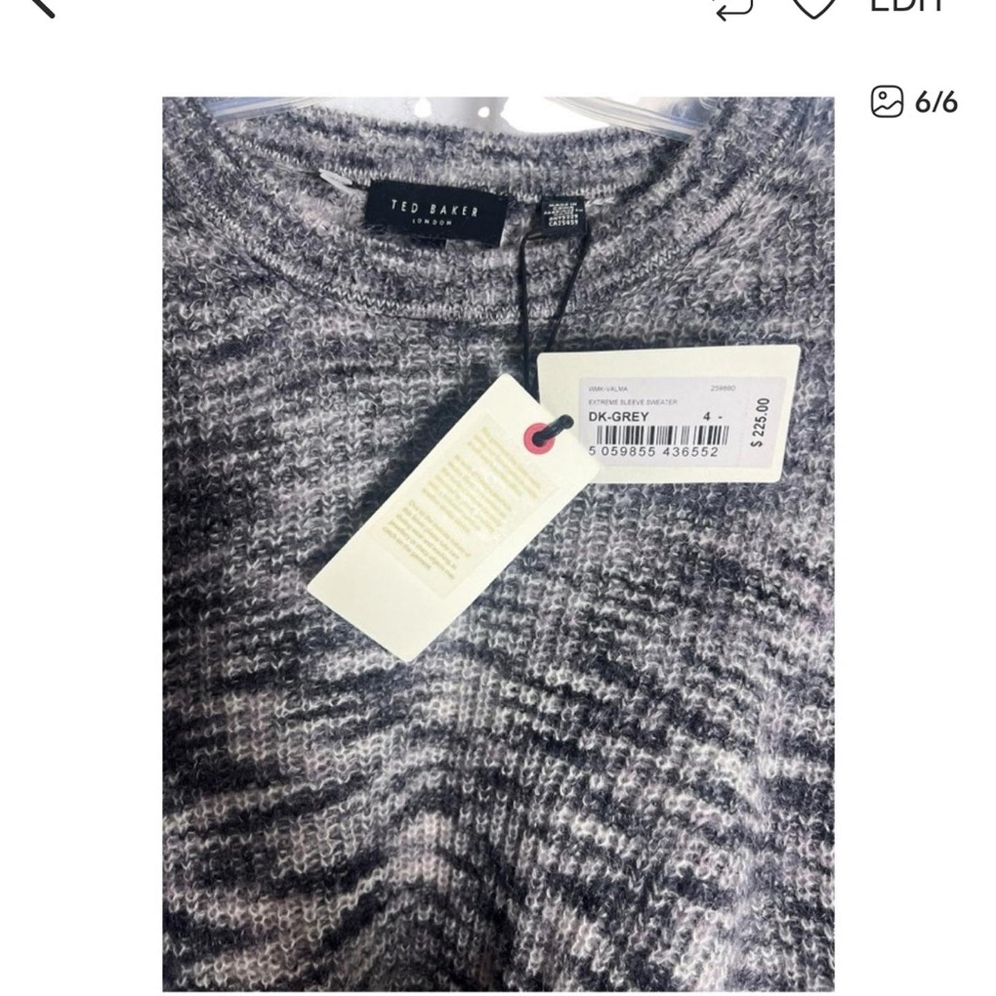 Ted Baker Charcoal Women's Sweater - XL