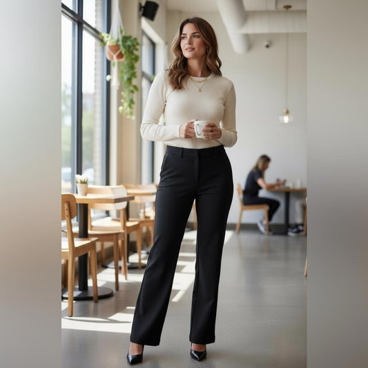 Tristan Elegant Black Women's Trousers